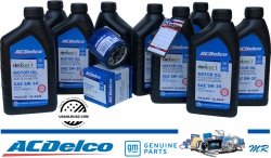 Filtr + olej ACDelco 5W30 Pontiac G8 6,0 V8