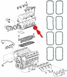 Uszczelki kolektora ssącego dolotowego Chevrolet Caprice 6,0 V8 2011-2017