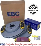 Przednie klocki YELLOWSTUFF + tarcze hamulcowe 345mm EBC seria PREMIUM Dodge Challenger