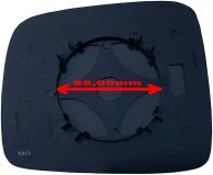 Szkło lusterka prawe WYPUKŁE SFERYCZNE + MOCOWANIE Jeep Liberty 2002-2007