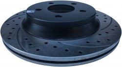 Tylna WIERCONA nacinana tarcza hamulcowa 296mm Ford Mustang SVT Cobra 1994-2004
