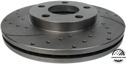Przednia WIERCONA NACINANA tarcza hamulcowa 276mm Ford Mustang 1994-2004