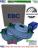 Tylne klocki GreenStuff + NACINANE tarcze hamulcowe 350mm EBC seria USR Dodge Challenger SRT Hellcat Scat Pack