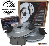 Przednie tarcze + klocki hamulcowe POWERSTOP Z16 EVOLUTION Chevrolet Corvette C8 2020- Z51 Package