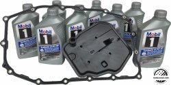 Filtr uszczelka olej Mobil1 Synthetic LV ATF HP DEXTRON skrzyni biegów 8L45 Chevrolet Colorado 3,6 V6 2017-2023