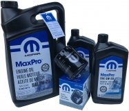 Olej MOPAR MaxPro 5W20 oraz oryginalny filtr Dodge Challenger 5,7 V8 2015-