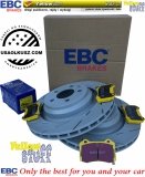 Tylne klocki YellowStuff + NACINANE tarcze hamulcowe 350mm EBC seria USR Chrysler 300C SRT