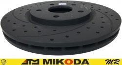 Przednia WIERCONA NACINANA tarcza hamulcowa 330mm GEOMET Chrysler Pacifica FWD 2017-