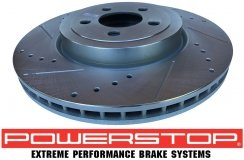 Przednia WIERCONA NACINANA tarcza hamulcowa 345mm POWERSTOP Dodge Challenger 2009-