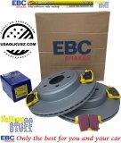 Tylne klocki YellowStuff + WENTYLOWANE tarcze hamulcowe EBC seria PREMIUM Dodge Magnum