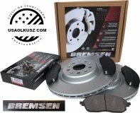 Przednie ceramiczne klocki + tarcze hamulcowe 390mm BR8 Jeep Grand Cherokee WL 2021-