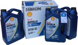 Karton oleju silnikowego 5W-40 SHELL ROTELLA T6 API SERVICE CJ-4 CK4 CK-4 CK4 CI-4 PLUS CI4 CH4 CH-4 Turbo Diesel z DPF MS-10902 68001332PB