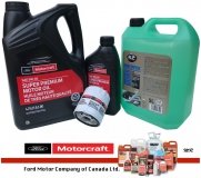Oryginalny filtr oraz syntetyczny olej silnikowy Motorcraft 5W30 Ford Escape 2,0 EcoBoost 2013-