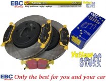 Przednie klocki YellowStuff + tarcze hamulcowe 330mm EBC seria Premium Jeep Grand Cherokee 3,6 V6