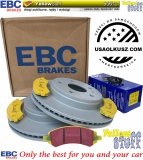Przednie klocki YellowStuff + tarcze hamulcowe EBC seria PREMIUM Dodge Durango 2007-2009