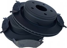 Tylne klocki oraz tarcze hamulcowe BB-TECH 352mm 5 szpilek RAM 1500 2003-
