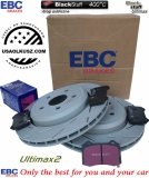 Tylne klocki Ultimax2 + NACINANE tarcze hamulcowe EBC seria USR Dodge Durango SRT Hellcat