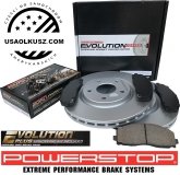 Przednie klocki Z17 + tarcze hamulcowe 330mm POWERSTOP Dodge Caravan 2012-