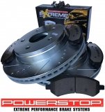 Przednie klocki + wiercone nacinane tarcze hamulcowe POWERSTOP 336mm / 5 szpilek Dodge RAM 1500 2006-