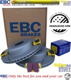 Tylne klocki YellowStuff + WIERCONE NACINANE WENTYLOWANE tarcze hamulcowe EBC seria GD Lancia Thema