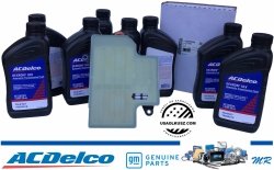 Olej Dextron ULV + filtr automatycznej skrzyni biegów 10L60 Chevrolet Camaro 3,6 V6 2020-