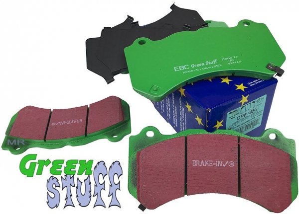 Przednie klocki GreenStuff + tarcze hamulcowe EBC Racing Dodge Charger SRT Hellcat -2020
