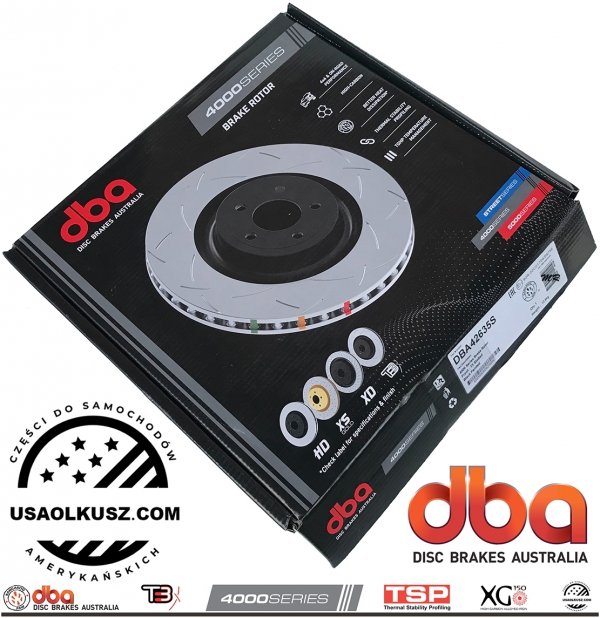 Przednie klocki STREET SERIES + tarcze hamulcowe 350mm DBA seria 4000 T3 Jeep Grand Cherokee 2011-