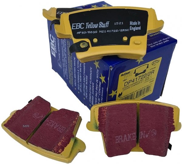 Tylne klocki YellowStuff + NACINANE NIE WENTYLOWANE tarcze hamulcowe EBC seria USR Lancia Thema RWD 3,6 V6