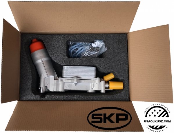 ALUMINIOWA obudowa filtra oleju z chłodnicą oraz czujnikami Dodge Journey 3,6 V6