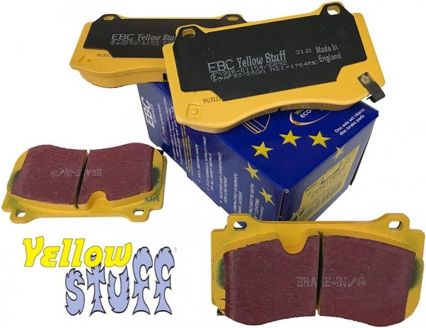 Przednie klocki YellowStuff + tarcze hamulcowe 360mm EBC seria PREMIUM Dodge Charger SRT Scat Pack