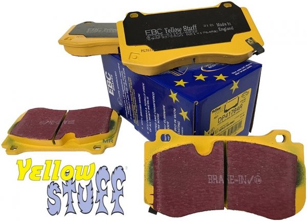 Przednie klocki YellowStuff + tarcze hamulcowe 360mm EBC seria PREMIUM Dodge Charger SRT Scat Pack