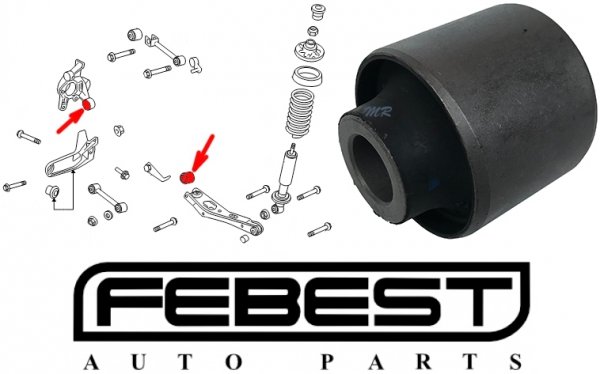 Tuleja zwrotnicy tylnego dolnego poprzecznego wahacza Mercury Mountaineer 2006-2010