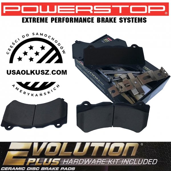 Klocki hamulcowe przednie z zestawem montażowym POWERSTOP Z17 EVOLUTION PLUS Dodge Charger SRT Hellcat 2015-