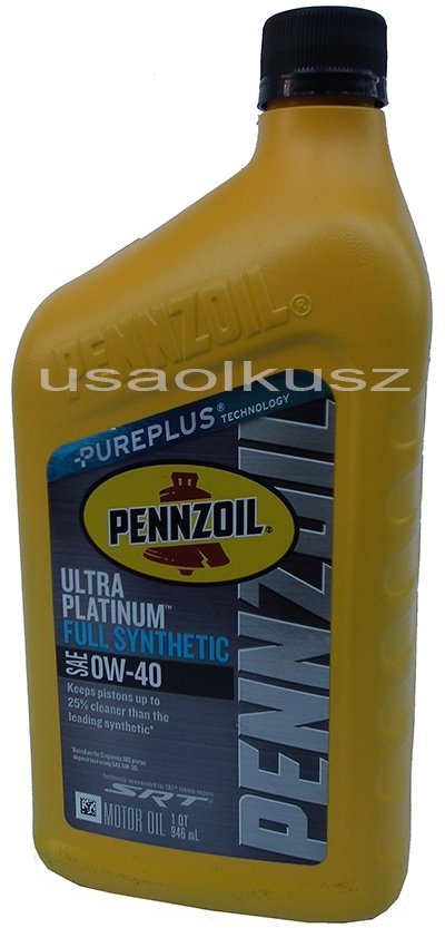 Olej PENNZOIL ULTRA 0W40 Dodge Magnum SRT