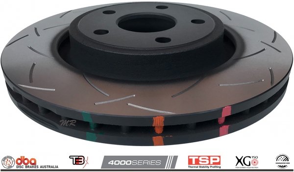 Przednie klocki STREET SERIES + tarcze hamulcowe 350mm DBA seria 4000 T3 Dodge Durango 2011-