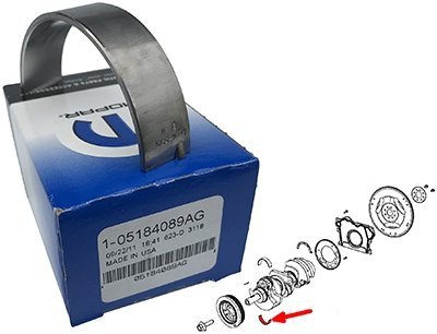 Panewka główna wału dolna -0,0036 RAM 1500 DS 3,6 V6