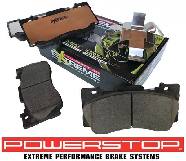 Przednie klocki Z26 + WIERCONE tarcze hamulcowe 352mm POWERSTOP EVOLUTION Ford Mustang 2015-