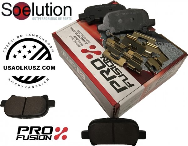 Klocki hamulcowe tylne z zestawem montażowym Toyota Avalon -2007