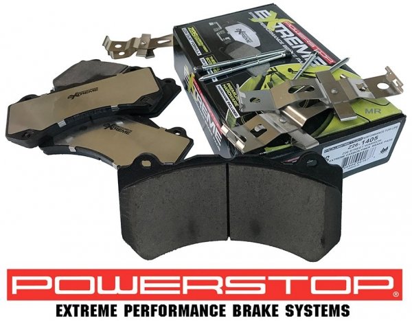 Przednie klocki Z26 + tarcze hamulcowe 390mm POWERSTOP Dodge Challenger SRT Hellcat Demon