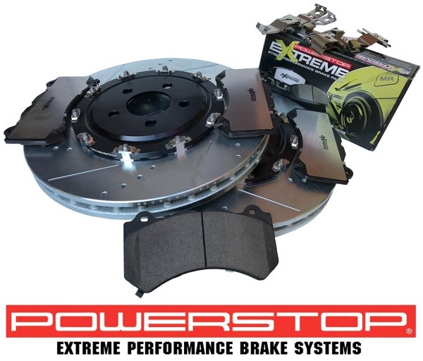 Przednie klocki Z26 + tarcze hamulcowe 390mm POWERSTOP Dodge Challenger SRT Hellcat Demon