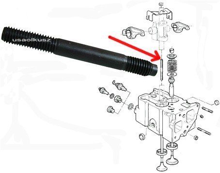 Szpilka dźwigienek zaworowych Jeep Cherokee XJ Grand Cherokee ZG ZG 2,5TD 3,1TD