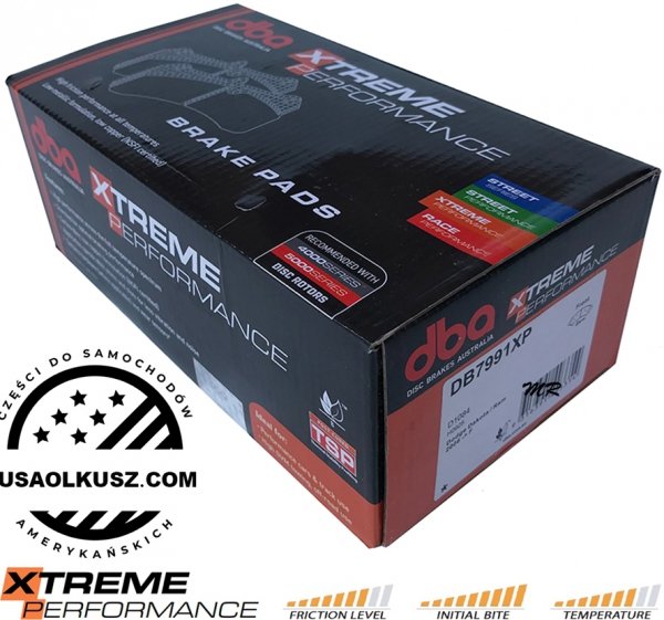 Przednie klocki Xtreme Performance + tarcze hamulcowe DBA 4000 T3 Dodge RAM 1500 2006-