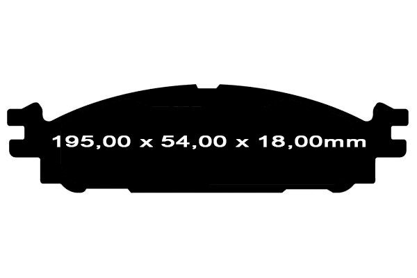 Przednie klocki Ultimax2 + tarcze hamulcowe 325mm EBC seria Premium Ford Taurus 2011-2019