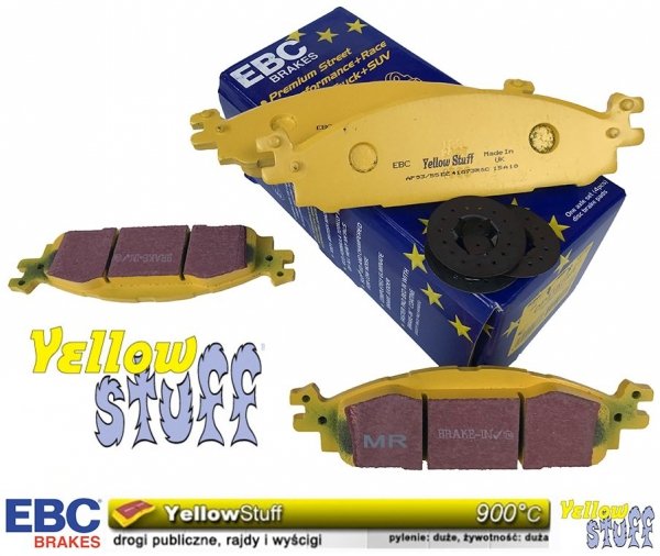 Przednie klocki YellowStuff + tarcze hamulcowe 325mm EBC seria Premium Ford Explorer 2011-2019