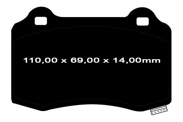 Tylne klocki BlackStuff Ultimax2 + NAWIERCANE NACINANE tarcze hamulcowe EBC seria GD Jeep Grand Cherokee SRT / Trackhawk