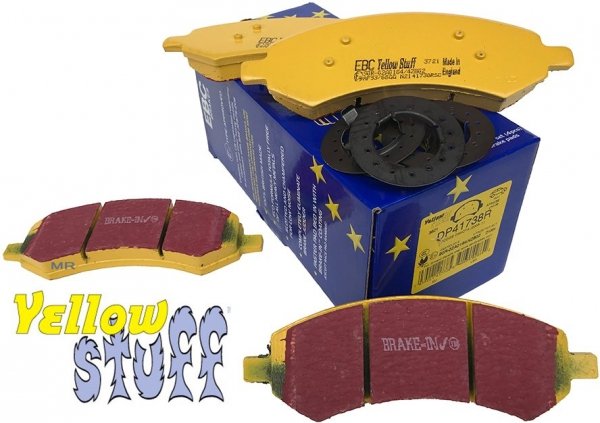 Przednie klocki hamulcowe EBC YellowStuff Dodge RAM 1500 Pickup 5 szpilek 2006-