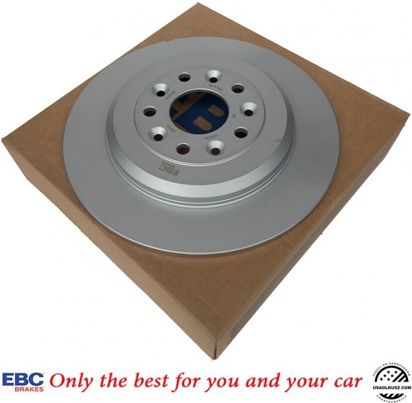 Tylne klocki GreenStuff + tarcze hamulcowe 330mm EBC seria Premium Lincoln MKX 2011-2015