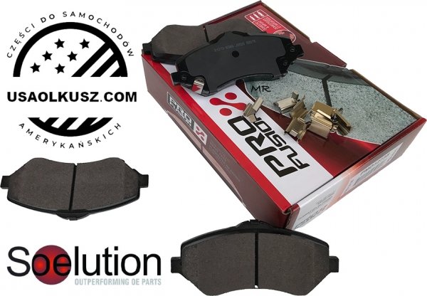 Klocki hamulcowe przednie z zestawem montażowym Lancia Voyager