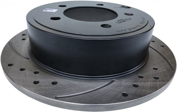 Tylna WIERCONA nacinana tarcza hamulcowa BLACK 262mm Chrysler 200