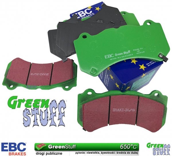 Przednie klocki GreenStuff + tarcze hamulcowe Dodge Challenger SRT Hellcat Demon -2020